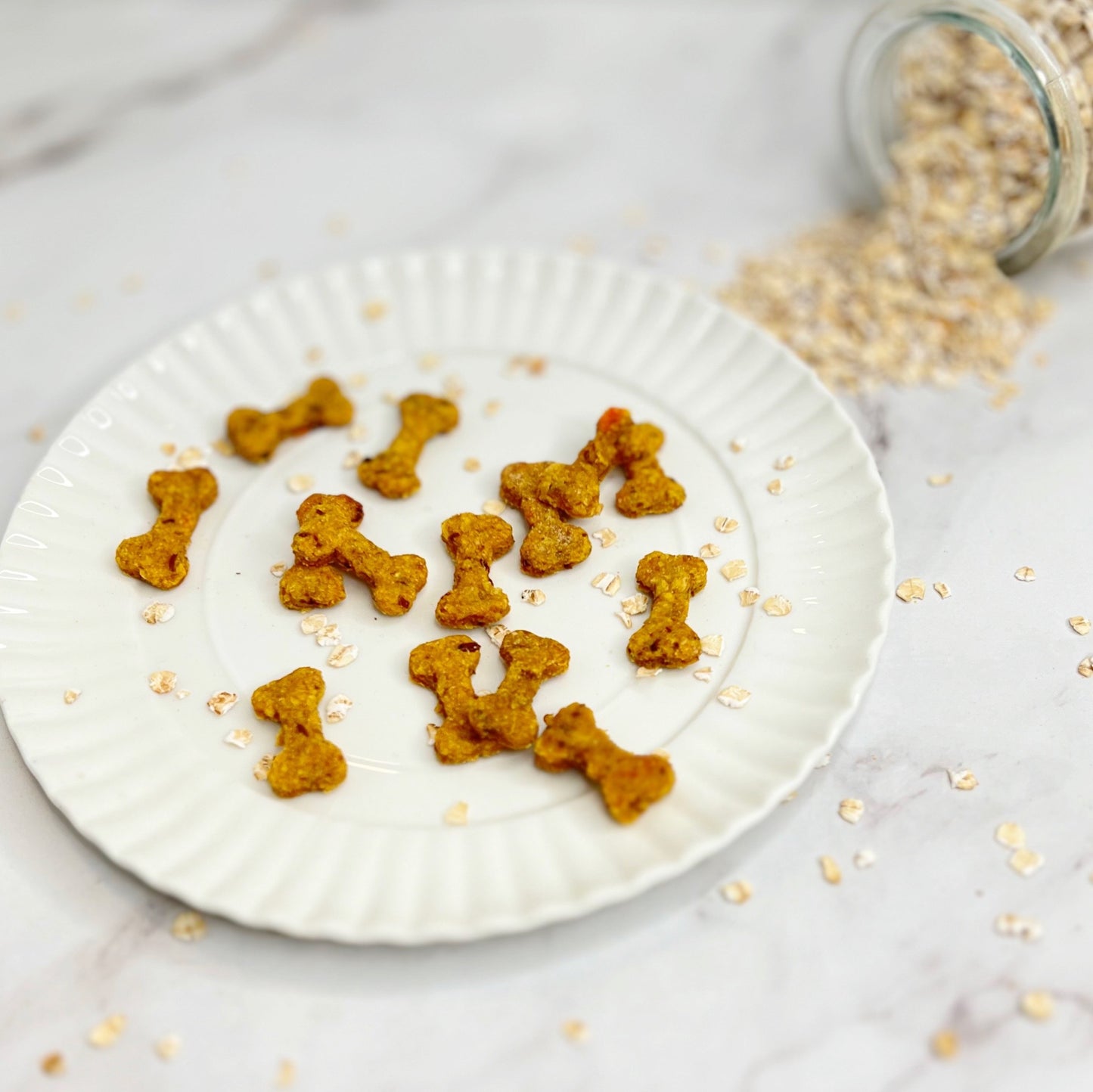 Dolcetti per cani con morsi di zucca e avena | Dolcetti vegani per cani